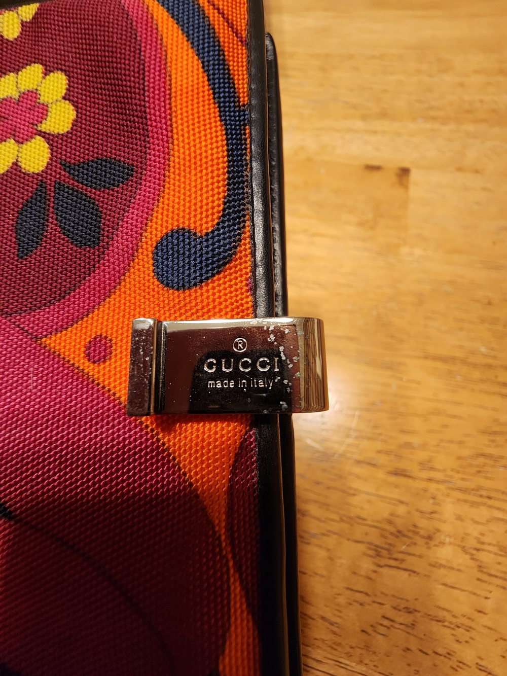 rare vintage Gucci canvas bifold accessory, Agenda Address Book With Pen - Picture 3 of 16